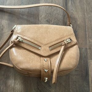 Botkier cross body suede leather saddle bag